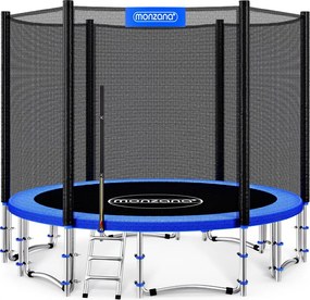 Градински батут MONZANA с предпазна мрежа и стълба - 366 см
