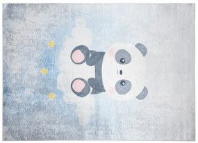 Детски килим със сладка панда върху облак Ширина: 140 см | Дължина: 200 см