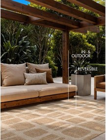 Кремав/в естествен цвят килим за открито и закрито 120x170 cm Haringey Ruskin – Ted Baker