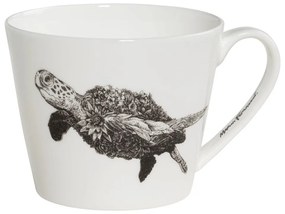 Бяла порцеланова чаша Marini Ferlazzo Морска костенурка, 450 ml - Maxwell &amp; Williams
