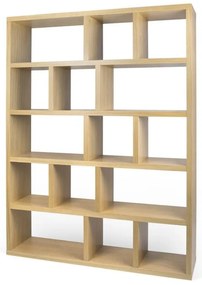 Библиотека от декор от дъб естествена 150x198 cm Berlin – TemaHome