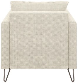 Кремаво шенилово кресло Freya – Ropez