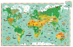Djeco - Пъзел за наблюдателност около света+книжка 200 части DJ07412G