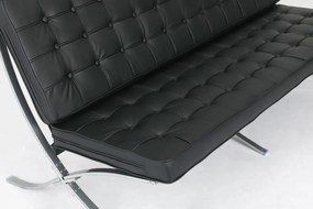 Триместен диван Casablanca-черно