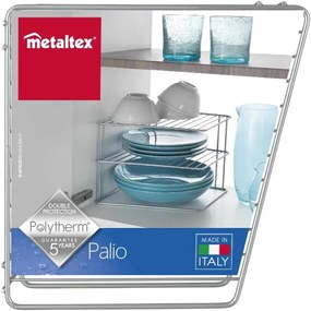 Стоманен допълнителен рафт в сребрист цвят 25x25 cm Palio – Metaltex