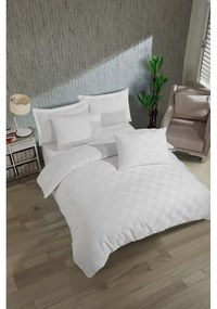 Бяло двойно спално бельо от дамаск 200x200 cm Kareli – Mijolnir