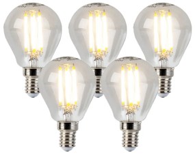 Комплект от 5 E14 димируеми LED крушки Globe P45 5W 470lm 2700K