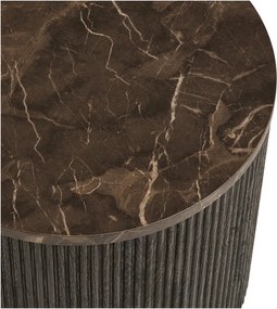 Кръгла странична масичка с плот от имитация на мрамор ø 45 cm Rota – House Nordic