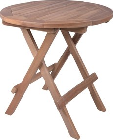 Кръгла градинска маса за съхранение от масивно тиково дърво ø 50 cm Luang – Garden Pleasure