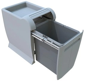 Пластмасов контейнер за сортирани отпадъци/вграден 18 л City - Elletipi