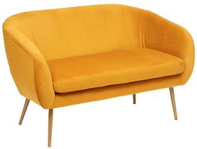 Двуместно канапе atmosphera Solaro, 124x74x76 cm - Жълт