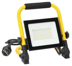 LED Преносим прожектор TIGRA LED/50W/4000K IP54 черен/жълт