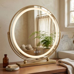 Огледало LED MAKE-UP L.Gold 50 cm