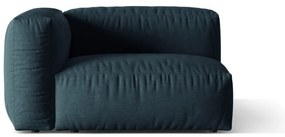 Тъмносин модул за диван (ляв ъгъл) Martina – Micadoni Home