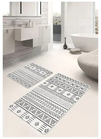 Черно-бели изтривалки за баня в комплект от 2 бр. 60x100 cm - Mila Home