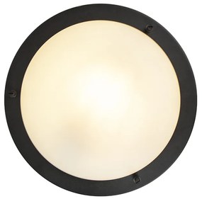 Модерна настенна лампа черна 31 см IP44 - Yuma