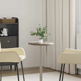 149191 vidaXL Плот за маса, сив, Ø40x2,5 см, мрамор