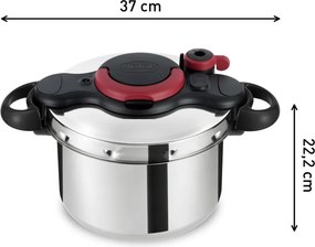 Тенджера под налягане от неръждаема стомана 6 l Clipso Minut Easy P4620768 – Tefal