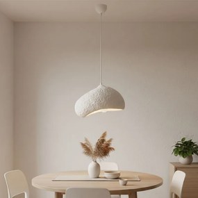 Таванна лампа Loval E27 от фибростъкло – бял цвят 32×27×120 см