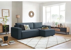 Тъмносин променлив разтегателен диван Nihad - Bobochic Paris