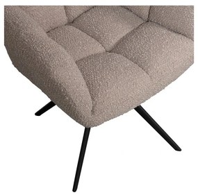 Бежов тапициран трапезен стол Vinny – WOOOD