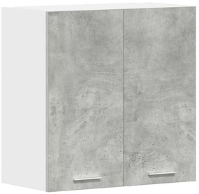 801272 vidaXL Висящ шкаф, Lyon бетонно сив, 60x31x60 см, инженерно дърво