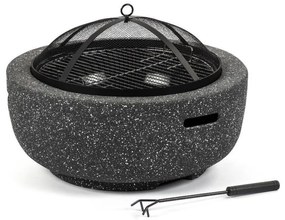 Fieldmann - Преносимо огнище за дърва с решетка антрацит