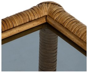 Масичка за кафе със стъклен плот в естествен цвят 40x90 cm – Ixia