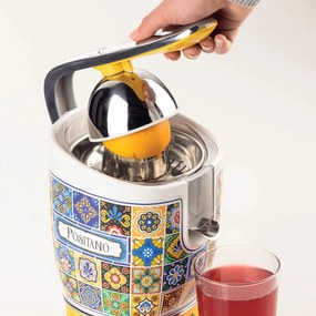 Цитрус преса Ariete Positano JUICER 0413/0P, 85W, Метално тяло, Безшумна работа, 2 приставки, Бял/Жълт