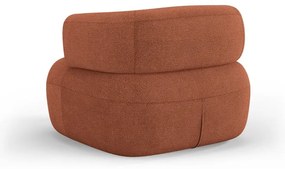 Кресло от плат букле в тухлен цвят Jenny – Micadoni Home