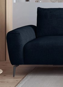 Ъглов диван Санур-тъмносин-десен