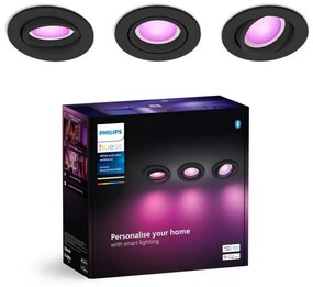 Philips - К-кт 3xLED RGBW Димируема лампа за вграждане Hue CENTURA 1xGU10/4,2W/230V