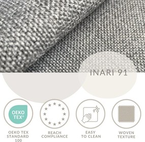 Сиво боксспринг легло 180x200 cm с място за съхранение Caya – Maison de Rêve