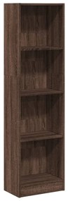 857789 vidaXL Библиотека, кафяв дъб, 40x24x143 см, инженерно дърво
