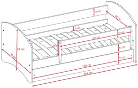 Детско легло Babydreams Cartoon-Mple-180 x 80-Formula