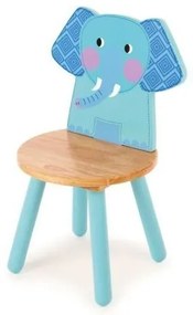 Bigjigs - Дървено столче - Слонче