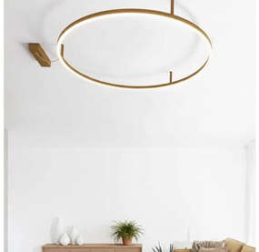 Ideal Lux - LED таванно осветително тяло ORACLE SLIM LED/29W/230V 3000K Ø 50 см, златисто