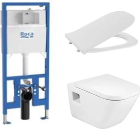 Комплект за WC Duplo S 90 mm 4 в 1 The Gap Square Rimless (бутон по избор) (A8900A0020 + A34647F000 + A801472003)