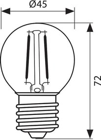 LED крушка VIVALUX Flick LED, 4W, E27, 4000K