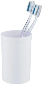 Бяла пластмасова чаша за четки за зъби Vigo - Allstar
