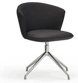 Черни тапицирани трапезни столове в комплект 2 бр. Add – Teulat