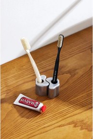 Метален държач за четки за зъби в сребрист цвят Mis – noo.ma