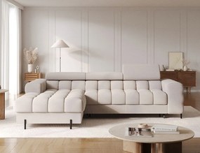 Ъглов диван Freyia-Бежов-Ляв