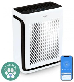 Пречиствател за въздух Levoit Vital 100S, 52 м2, Smart функции, Wi-Fi, Съвместим с Google Assistant и Amazon Alexa, Тиха работа, Таймер, Безвреден за животни, Бял