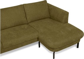 Ъглов диван в цвят горчица (десен ъгъл) Gomero – Scandic