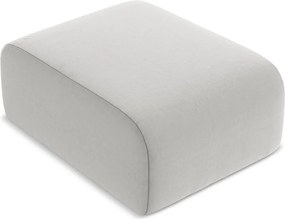 Светлосива кадифена табуретка Lani – Makamii