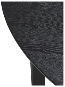Черна кръгла трапезна маса ø 120 cm Fjord – Hübsch