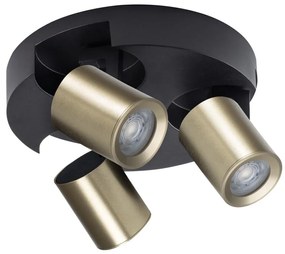 Kanlux 38963 - Спот LAURIN 3xGU10/10W/230V месинг/черен