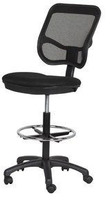 Офис стол Carmen 7552, До 90 кг, Заключване на облегалката във всяка позиция, Степенка, Черен