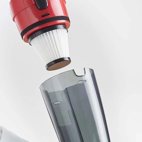 Втора ръка: Прахосмукачка вертикална Rosberg R51001A, 600W, 800 ml, HEPA филтър, Използване като ръчна, Червен